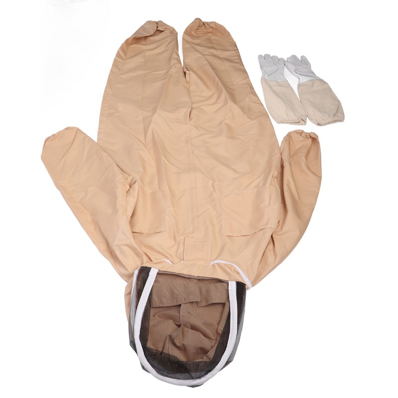 Beekeeping Suit Canvas Full Body Beekeeper Outfit Protective Clothing with