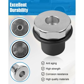 4Pcs Steering Rack and Pinion Bushing Fit for Dodge Ram 1500 2000 2001 2002 2003 2004 2005 2006 2007 2008 2009 2010 2011 2012, Steering Mount Bushing Kit Replace 52106728AC 52113031AD