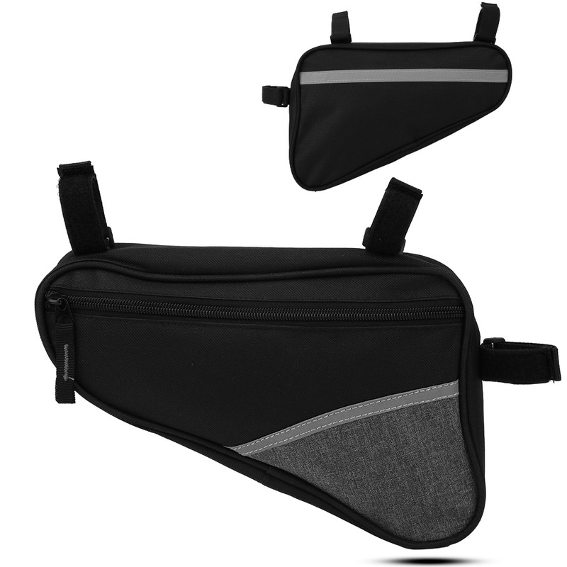 Bike Triangle Bag Outdoor AntiSplash Waterproof Front Beam Large Capacity