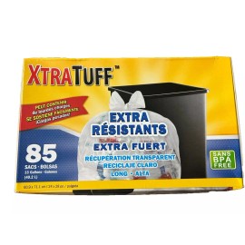 Xtra TUFF 13 Gallon Clear Trash Bags Kitchen Trash Bags BPA Free 85 COUNT