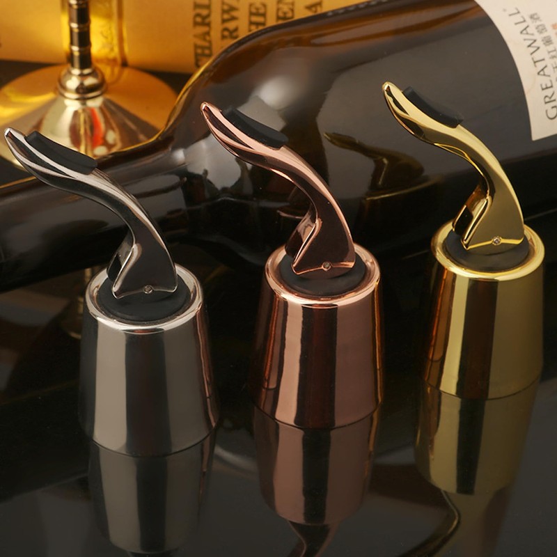 Pafusen Wine Stoppers Set of 2, Stainless Steel Wine Bottle