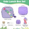 Kids Bento Lunch Box with 12oz Soup Thermo, Kids Leakproof