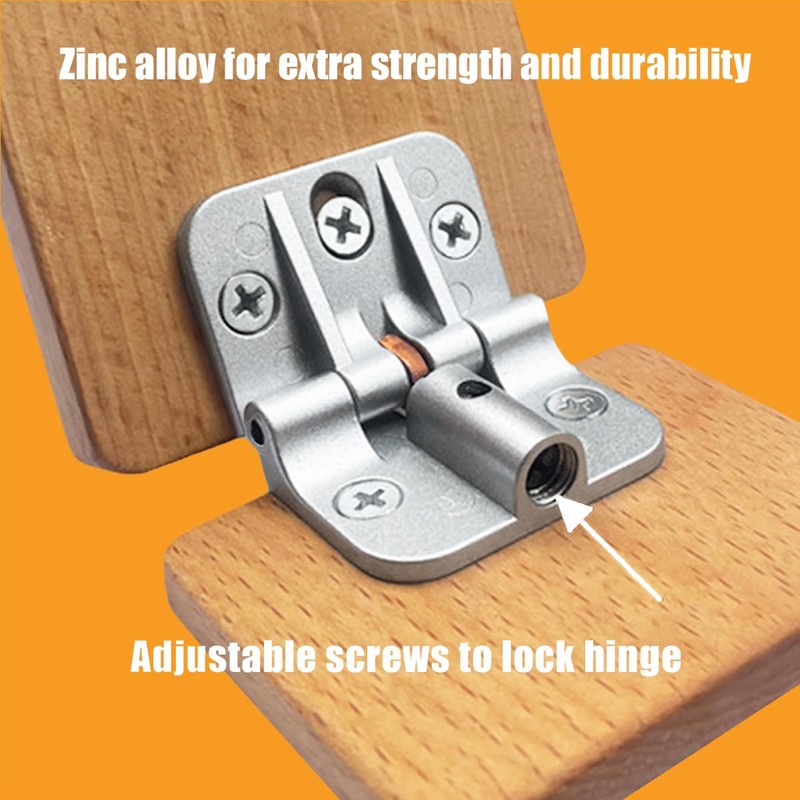ANTEISI Adjustable Locking Hinges 180 Degree 4 Pcs,Zinc Alloy Drop