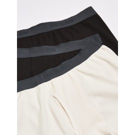Fruit of the Loom Men's Recycled Premium Waffle Thermal Underwear Long Johns Bottom (1, 2, 3, and 4 Packs), Black/Black/Natural, X-Large