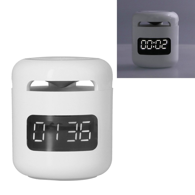JM01 BT Clock Speaker Multifunctional Adjustable Portable BT Clock Speaker