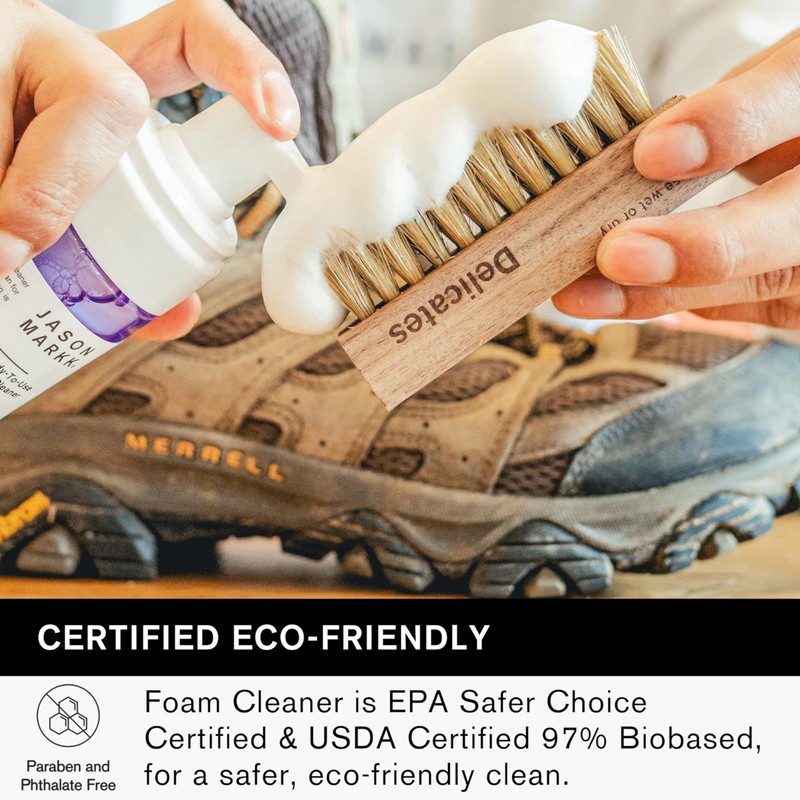 Jason Markk Quick Clean Kit, Shoe Cleaner, 2-Piece Set, Ready-To-Use