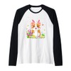 Hamster Easter Egg Hunt Bunny Ear Hamster Happy Easter Raglan