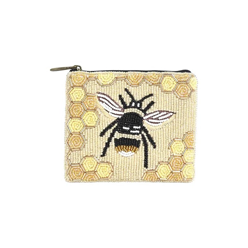 Bamboo Trading Coin Purse Bee's, Multicolor