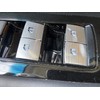Alphard Vellfire Aluminum Power Window Switch Cover Silver Button Garnish,