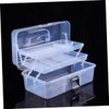 Healeved Foldable Nail Tool Box Multi-Functional Acrylic Organizer for Nail