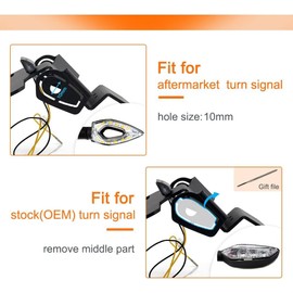 Xitomer Fender Eliminator Fit for 2023 MT-09 MT09 2021 2022 MT-09 SP, License Plate Holder Fender Tail Tidy with Light, Compatible with OEM Aftermarket Turn Signal