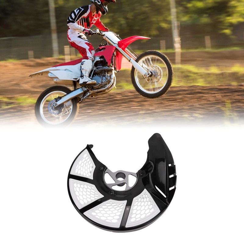 White Front Brake Disc Guard Cover Protector Motorcycle Accessories Replacement