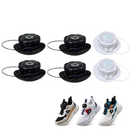 VARKAGE 3 Pairs of No Tie Shoelaces, Shoe Laces Without Tying Quick Release Shoes for Children and Adults, black, Unit size