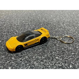 Unbranded Acura NSX Yellow Keychain Hot Wheels Matchbox 1990