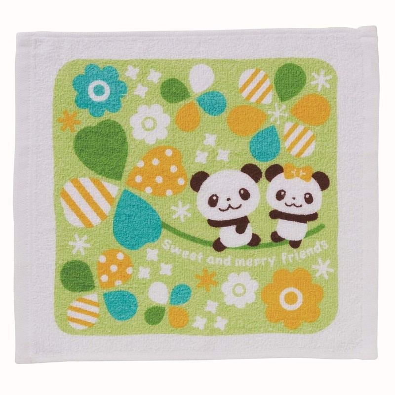 Torune P-3438 Hot Towel Set, Runrun, Panda Clover