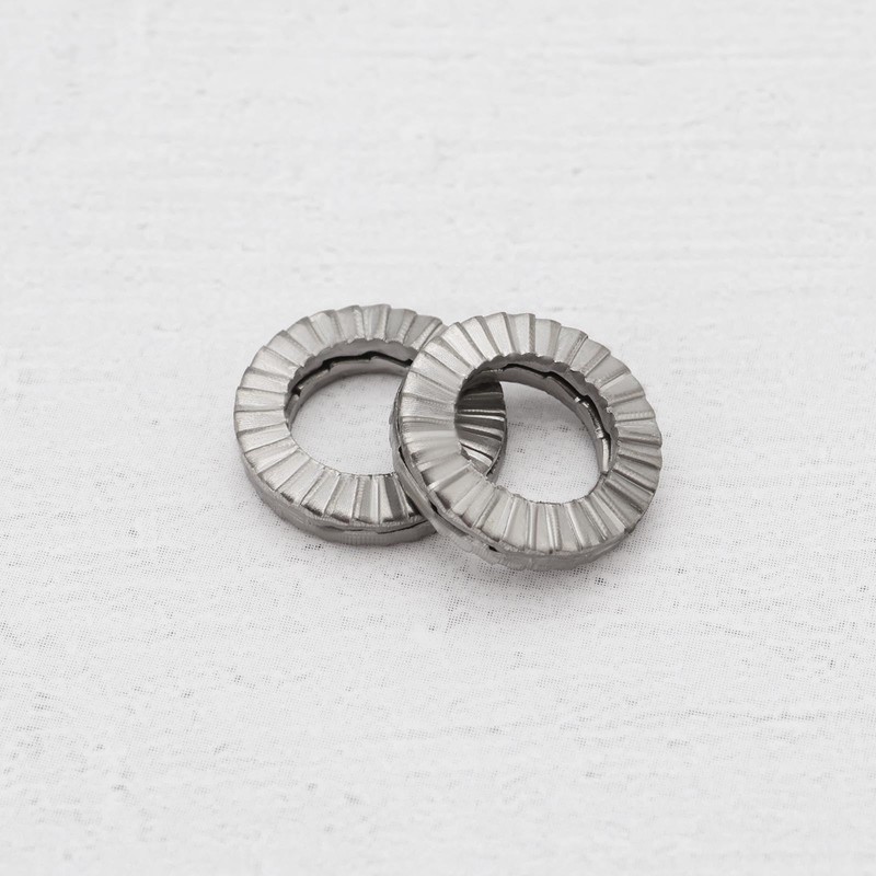 ECSiNG 20PCS M6 Wedge Manganese Steel Washers Double Stack Locking
