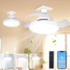 WRYBV Retractable Ceiling Fans with Lights and Remote, 15.74 Inch