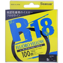 Seaguar Line Seager R18 Fluoro Yellow, 328.4 ft (100 m), 5lb, Clear