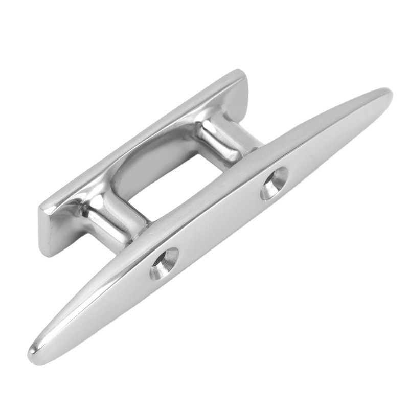 Stainless Steel Low Flat Top Boat Dock Cleat Marine Grade