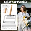 Dolenor Honey Uncapping Scraper, Tine Hive Scraper Tool Wooden Handle,Honeycomb