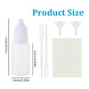 KOMUNJ 50 Pieces 20ml Dropper Bottles, White Eye Liquid Empty