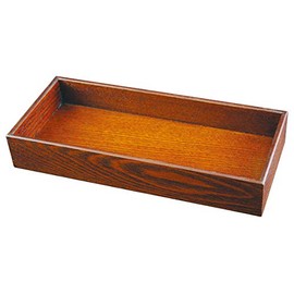 arufakkusu Cutlery Case Wood Grain 25 × 11 × 4 cm Banquet Cutlery Case Eyes Ground Glass 902928 