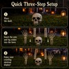 Halloween Skeleton Yard Decoration – 5-Piece Skull & Bone Ground