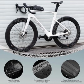 ROCKBROS Top Tube Bike Bag Waterproof Bike Frame Bag Lightweight Buckle Lock Design TPU Material Top Tube Bag Easy Install Cycling Top Tube Front Frame Pack 1L Capacity