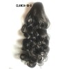 24" Claw Clip in Wavy Ponytail Extensions Off Black 1B