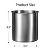 ZORGONS Stainless Steel Utensil Holder for Counter Top - 4.5''