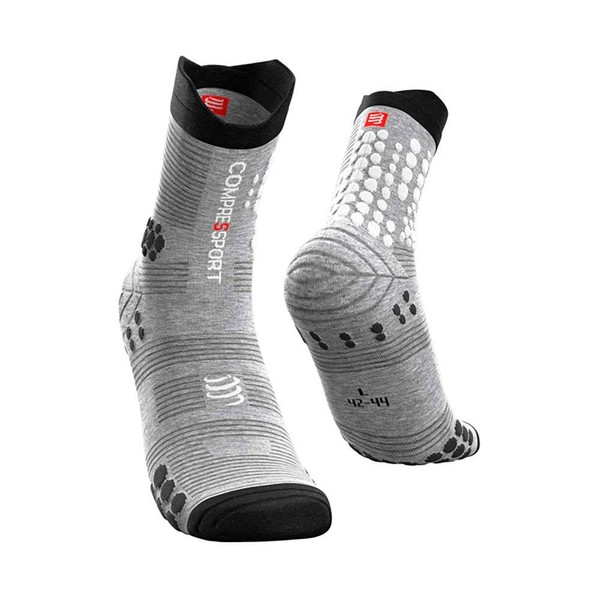 COMPRESSPORT Pro Racing V3.0 Trail Socks Grey Shoe Size T2