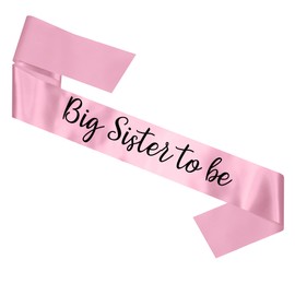 My Pretty Little Gifts Big Brother to Be - Big Sister to Be Sash | Baby Blue & Baby Pink | Older Sibling | New Baby | Baby Shower | Gender Reveal | Pregnancy Announcement