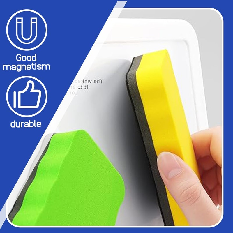 VONJUMA Pack of 3 Whiteboard Sponge Whiteboard Sponge Magnetic Whiteboard