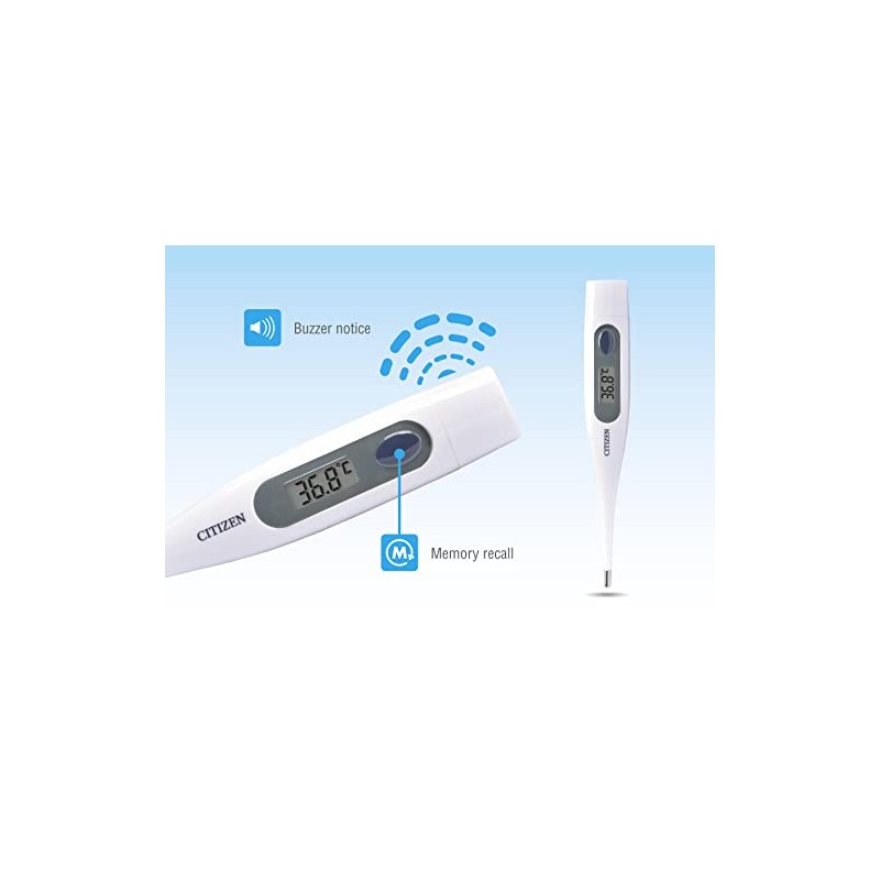 Citizen CTA-303 Termómetro Digital Antibacterial, color Blanco