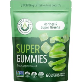 Kuli Kuli Super Energy Gummies - Energy Supplements with Moringa, Caffeine-Free