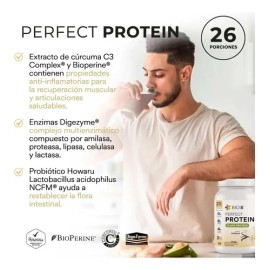 Bio B  Perfect Protein Vegana 1014g  Sabor Vainilla                                                                                                   