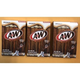A & W Root Beer Singles to go! 18 Packs 3 BOXES Sugar Free