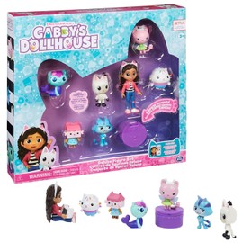 Gabby’s Dollhouse, Set de Regalo con 7 Figuras de Juguete y Accesorio Sorpresa, Juguetes para niños y niñas a Partir de 3 años