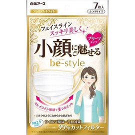 Be-Style Pleated Type, Regular Size, Premium White, 7 Sheets x 10 Bags (7 x 10 Sheets)
