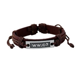 COLORFUL BLING Cross Leather Bracelet Cross Style Multi Layer Design Stainless Steel Fashion Men's Leather Bracelet Classic Gift For Men 2 Different Color Choose for Men Women, Metal, no gemstone