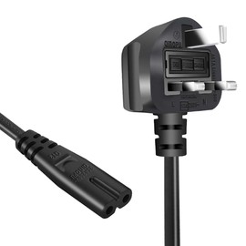 EXTRASTAR 13A Fused Power Cable with Switch, Unterminated Bare Raw Ends Mains Power Lead, 1.5 Metre UK Plug Power Cord - White