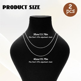 XQMMGO 2 x Silver Choker Necklaces for Women Choker Necklaces for Women Long Necklaces for Women Charm Party Birthday Gift Copper, Copper