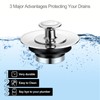 LEKEYE Shower Drain Hair Catcher | Bathtub Stopper/Strainer Stainless Steel