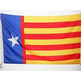 Valencian Community Independentist Flag 2' x 3' for a pole - Valencia nationalist flags 60 x 90 cm - Banner 2x3 ft with hole - AZ FLAG