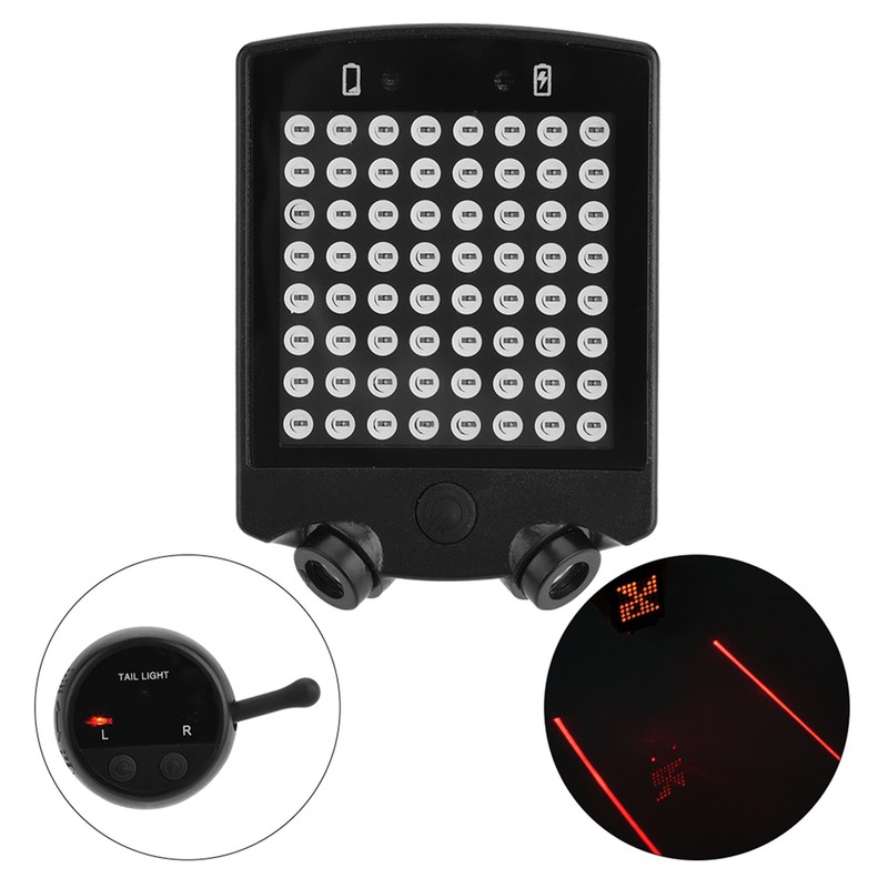 LED Bicycle Bike Turn Signals Rear Tail Warning Light USB