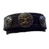 Yggdrasiel Irminsul World Tree Leather Wrap Bracelet, Leather