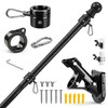 6FT Heavy Duty Flag Pole for Outside House (1 Pack,