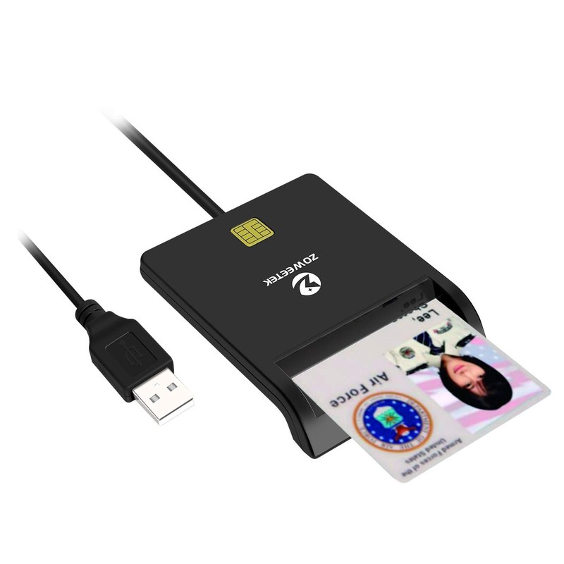 ZOWEETEK CAC Card Reader Military, Smart Card Reader DOD Military