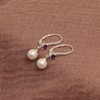 LeCalla 925 Sterling Silver Lightweight Italian Design Simulated Pearl Cubic