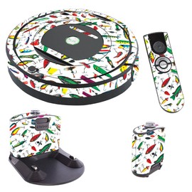 MightySkins Skin Compatible with iRobot Roomba 770 Robot Vacuum - Bright Lures | Protective, Durable, and Unique Vinyl Decal wrap Cover | Easy to Apply, Remove, and Change Styles | Made in The USA